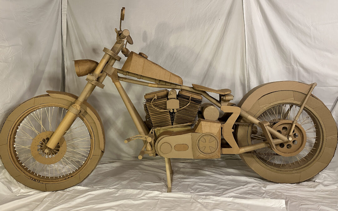 Cardboard Motorcycle